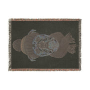 Bulldog in Beanie Woven Blanket | Cozy Dog Portrait Throw