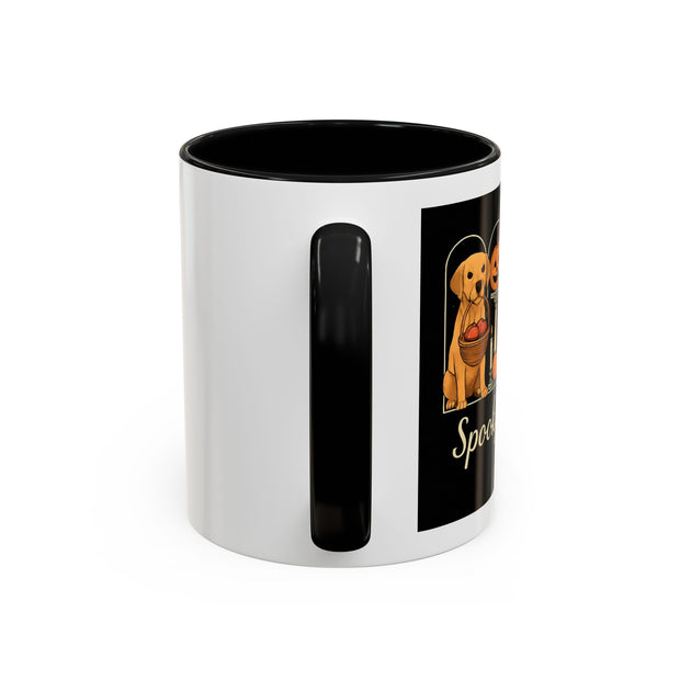 Spooky Season Golden Retriever Accent Coffee Mug