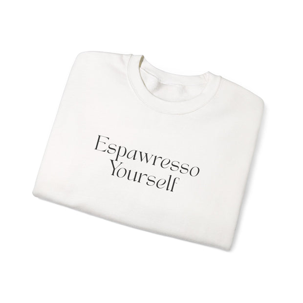 'Espawresso Yourself' Pug Crewneck Sweatshirt