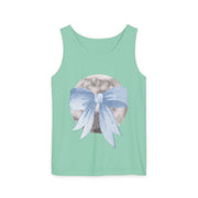 Moon Wrapped In Bow Unisex Tank Top