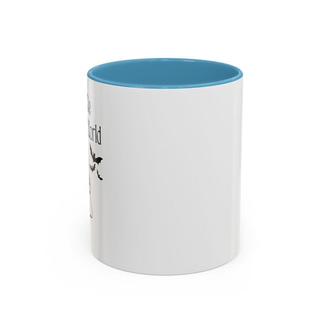 'You and Me Against The World' Accent Coffee Mug