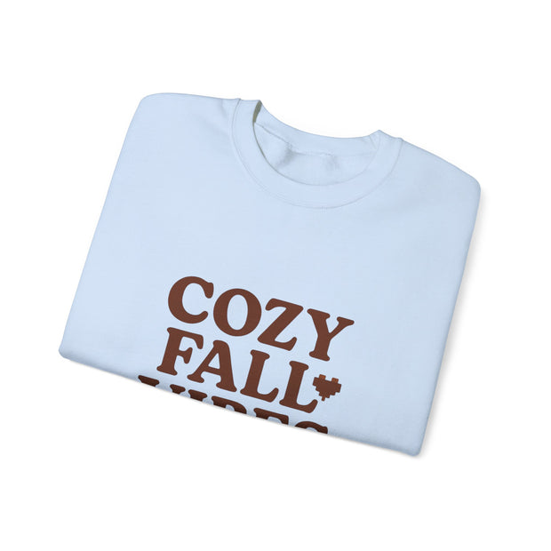 Cozy Fall Vibes Sweatshirt - Unisex Crewneck, Autumn Apparel, Perfect for Thanksgiving, Comfortable Gift, Casual Style