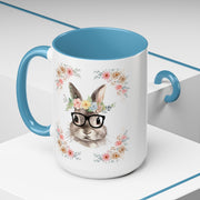 Geeky Goddess Bunny Accent Coffee Mug