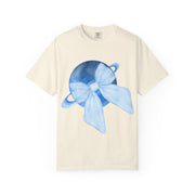 Blue Saturn Wrapped In Blue Bow Unisex T-Shirt