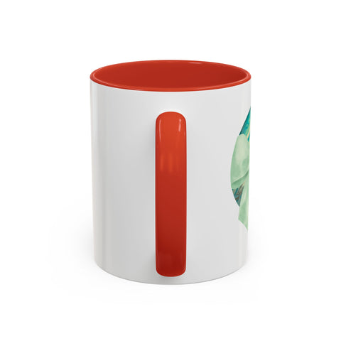 Green Planet Wrapped In A Bow Accent Coffee Mug