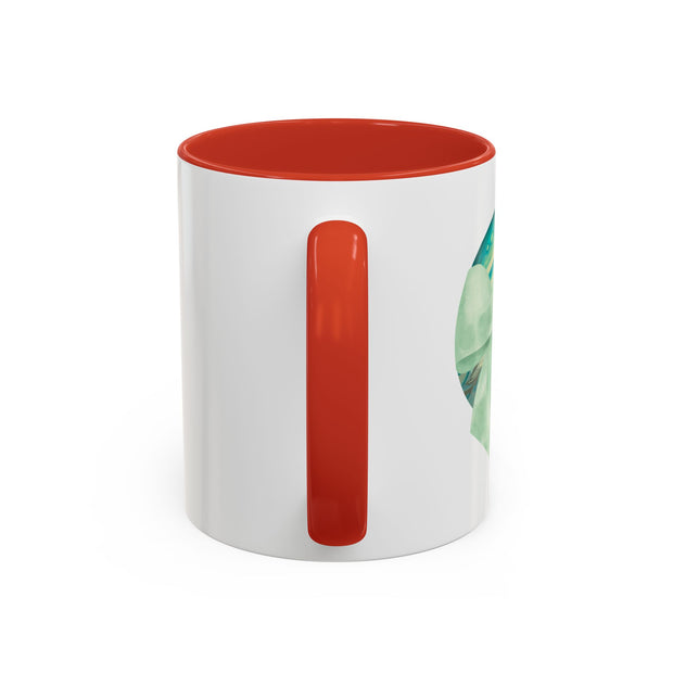 Green Planet Wrapped In A Bow Accent Coffee Mug