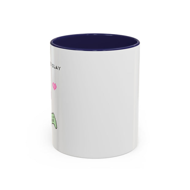 'Press Start To Slay' Accent Coffee Mug