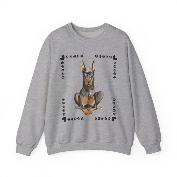 Geeky Good Doberman Unisex Crewneck Sweatshirt