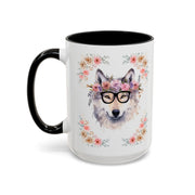 Geeky Goddess Wolf Accent Coffee Mug