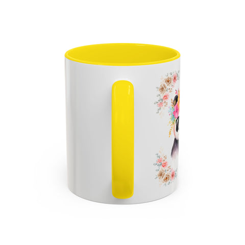 Geeky Goddess Panda Accent Coffee Mug