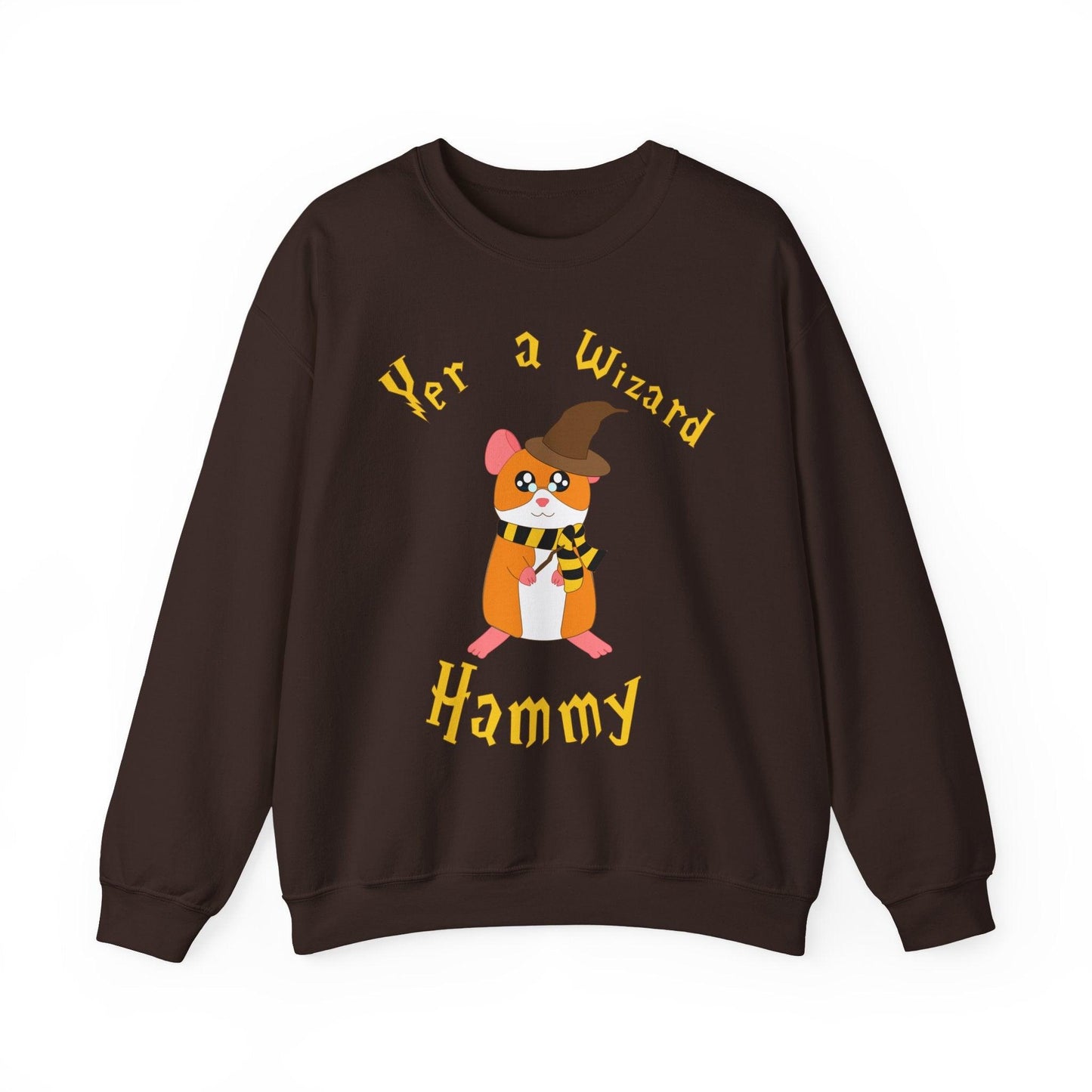 Hammy the Wizard Hamster Sweatshirt | Cute Wizard Hamster Illustration