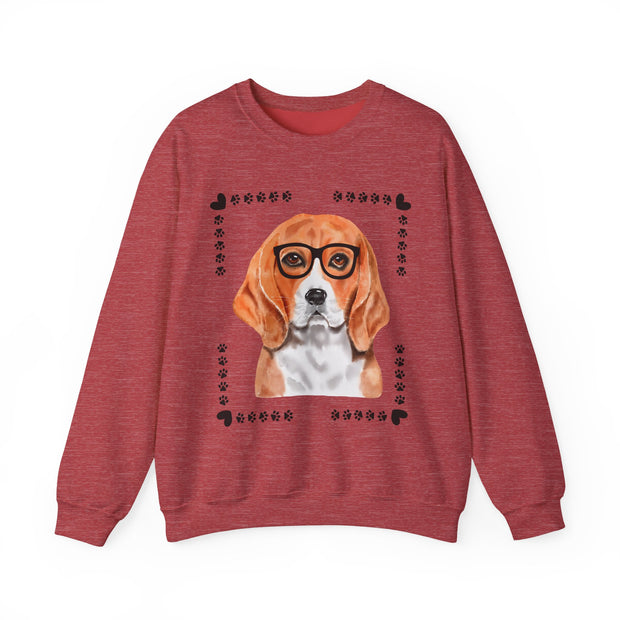 Geeky Good Beagle Unisex Crewneck Sweatshirt