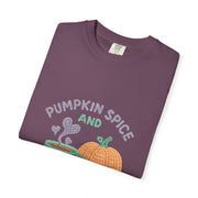 Pumpkin Spice Unisex T-shirt, Cozy Fall Apparel, Perfect for Autumn Festivals, Casual Everyday Wear, Halloween and Thanksgiving