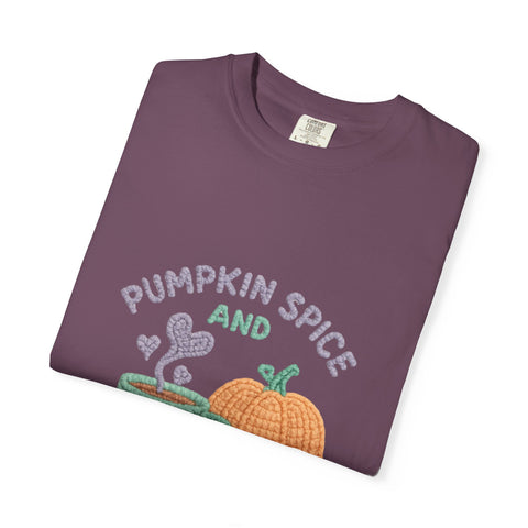 Pumpkin Spice Unisex T-shirt, Cozy Fall Apparel, Perfect for Autumn Festivals, Casual Everyday Wear, Halloween and Thanksgiving