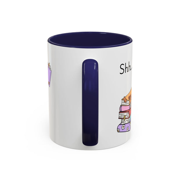 'Shhh...I'm Plotting' Accent Coffee Mug
