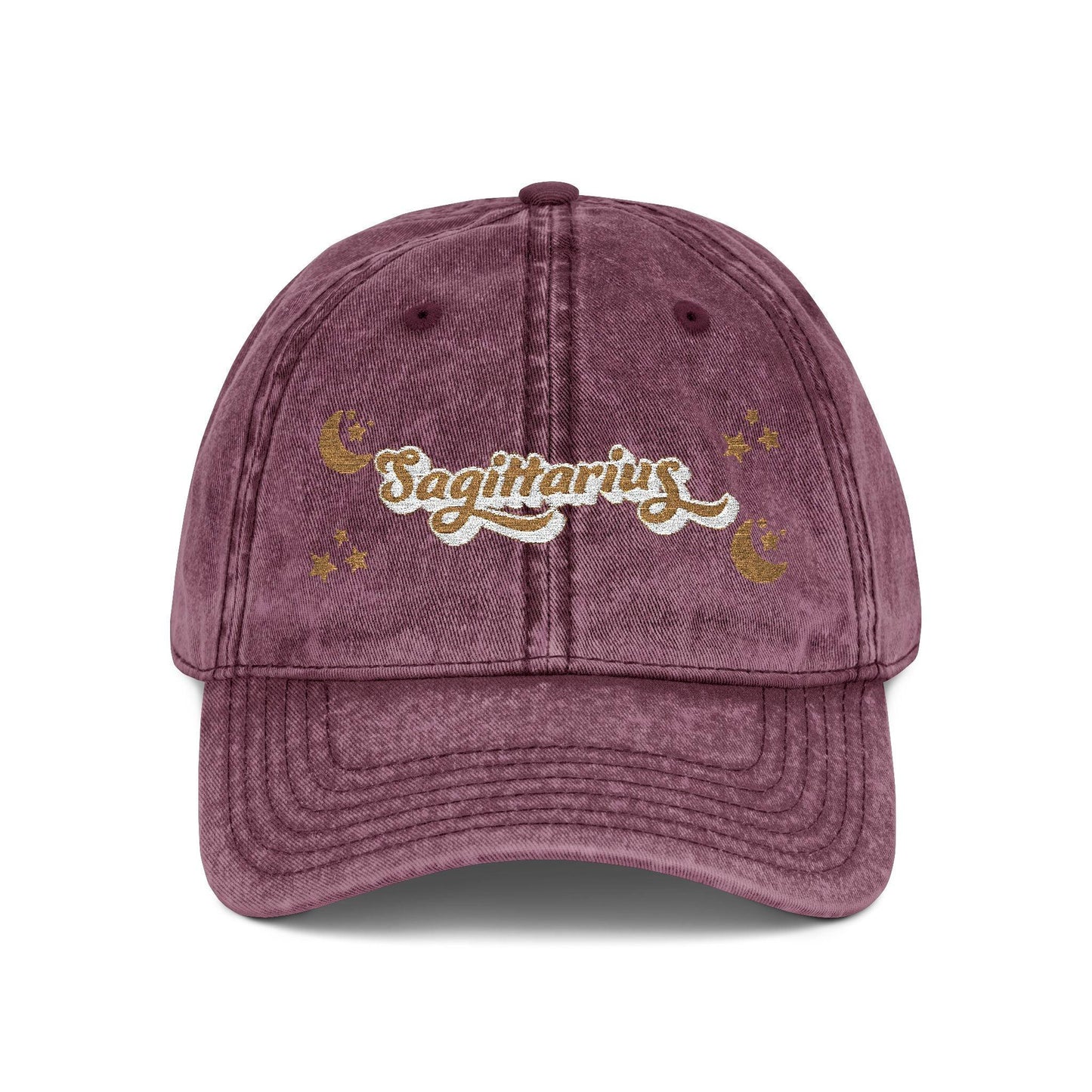 'Sagittarius' Vintage Embroidered Cap