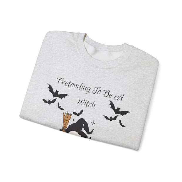 'Pretending To Be A Witch' Unisex Crewneck Sweatshirt