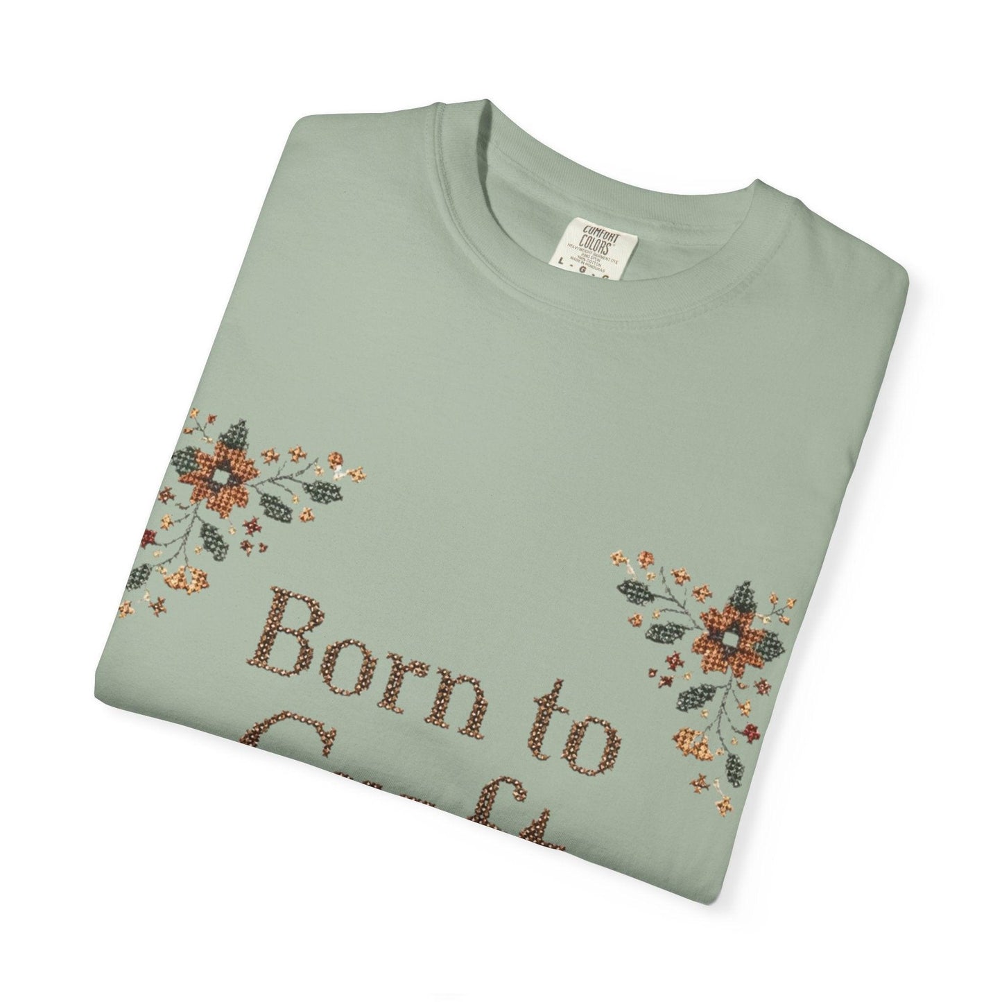 Born to Craft T-shirt | Floral Crafting Quote Tee
