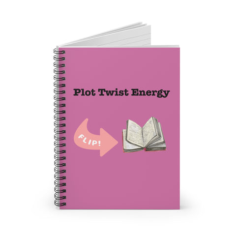 'Plot Twist Energy' Spiral Notebook