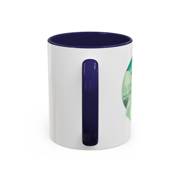 Green Planet Wrapped In A Bow Accent Coffee Mug