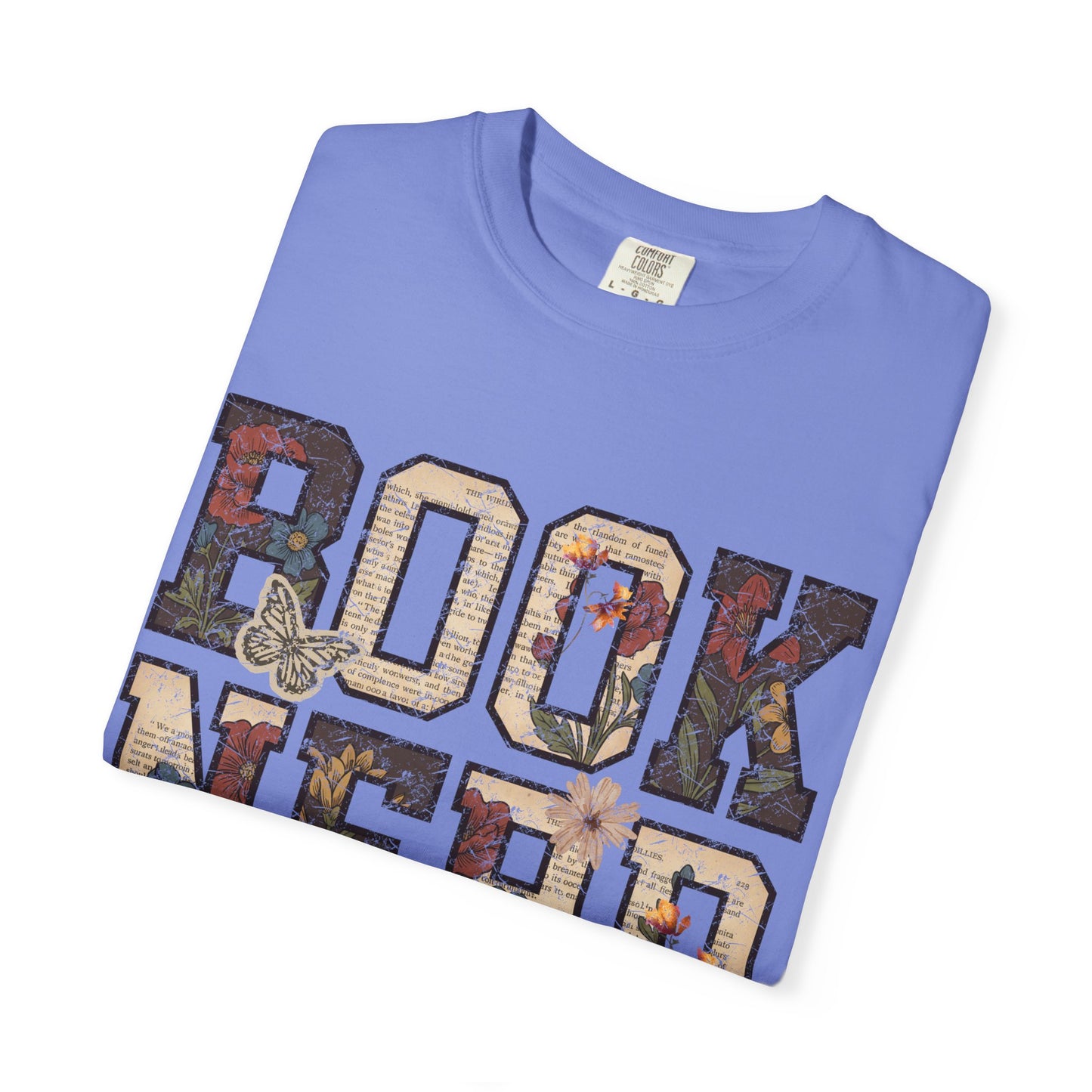 Book Nerd T-Shirt | Vintage Collage Lettering, Reading Lover Tee