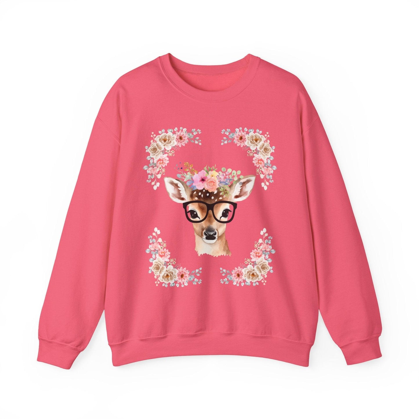 Geeky Goddess Deer Unisex Crewneck Sweatshirt