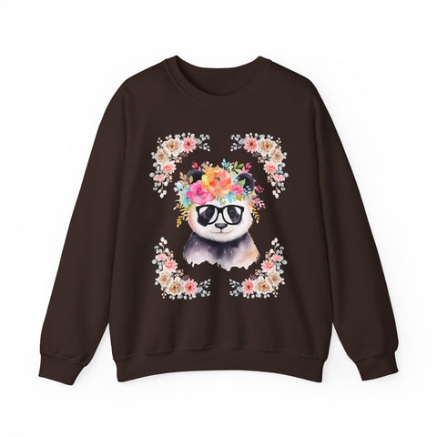 Geeky Goddess Panda Unisex Crewneck Sweatshirt