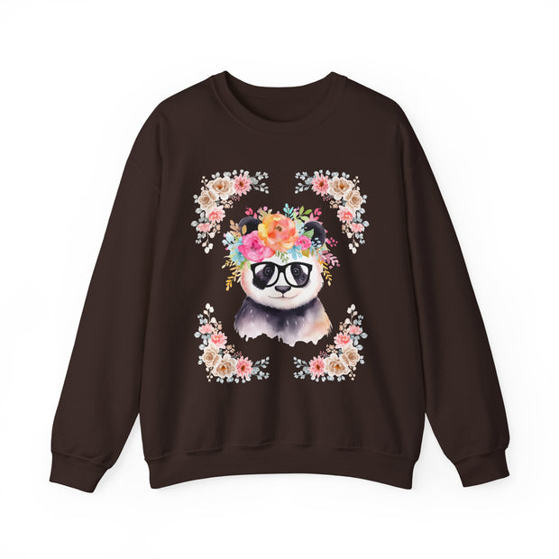 Geeky Goddess Panda Unisex Crewneck Sweatshirt