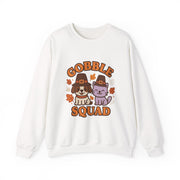 Gobble Squad Sweatshirt | Cozy Fall Apparel, Thanksgiving Gift, Unisex Crewneck, Cute Animal Design, Holiday Fashion