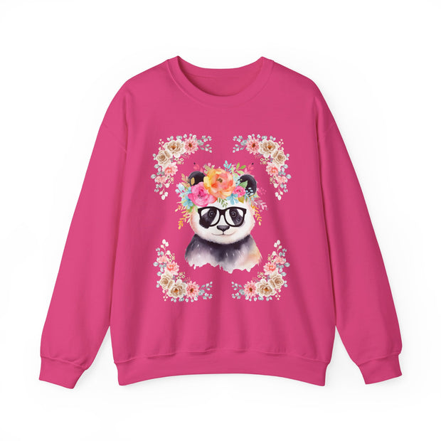 Geeky Goddess Panda Unisex Crewneck Sweatshirt