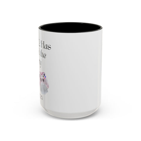 'Player 2 Has Joined The Party' 'Est. 2025' Accent Coffee Mug