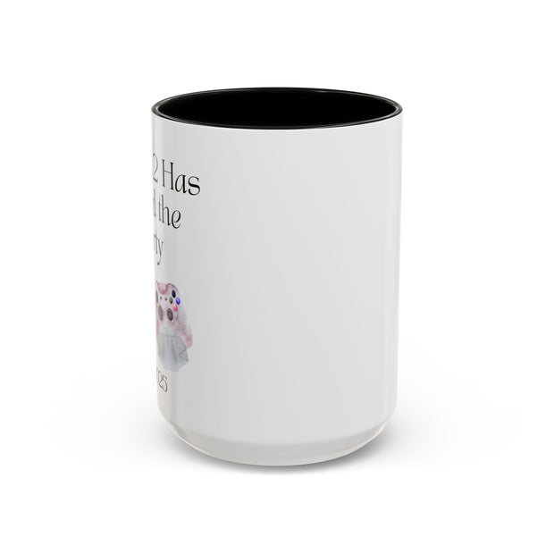 'Player 2 Has Joined The Party' 'Est. 2025' Accent Coffee Mug