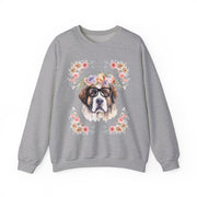 Geeky Goddess Saint Bernard Unisex Crewneck Sweatshirt