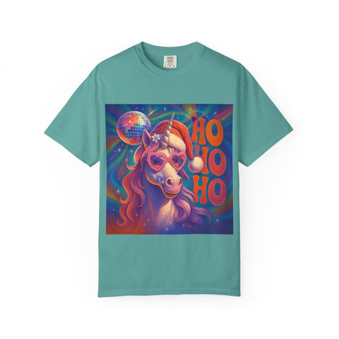 'Ho Ho Ho' Santa Unicorn Unisex T-shirt