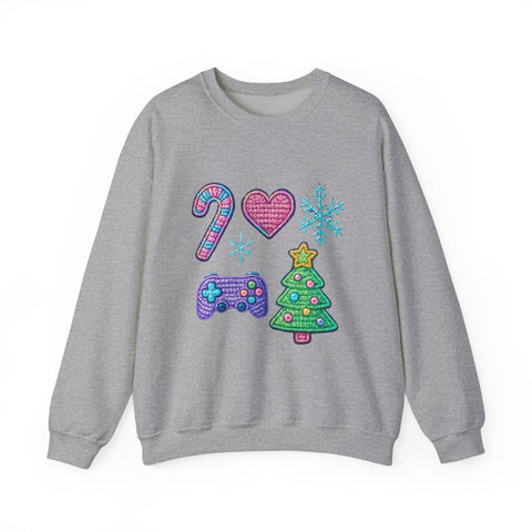 Christmas Gamer Sweatshirt | Unisex Crewneck | Holiday Sweatshirt, Gift for Gamers, Cozy Winter Wear, Christmas Apparel, Festive Sweatshirt