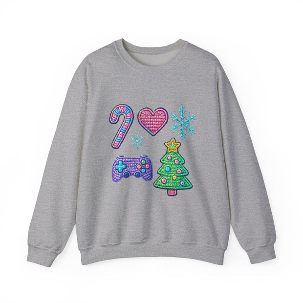 Christmas Gamer Sweatshirt | Unisex Crewneck | Holiday Sweatshirt, Gift for Gamers, Cozy Winter Wear, Christmas Apparel, Festive Sweatshirt