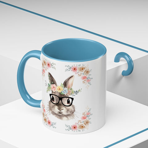 Geeky Goddess Bunny Accent Coffee Mug