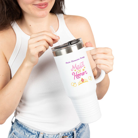 'Main Character Energy: Maid of Honor' Insulated Travel Mug, 40oz