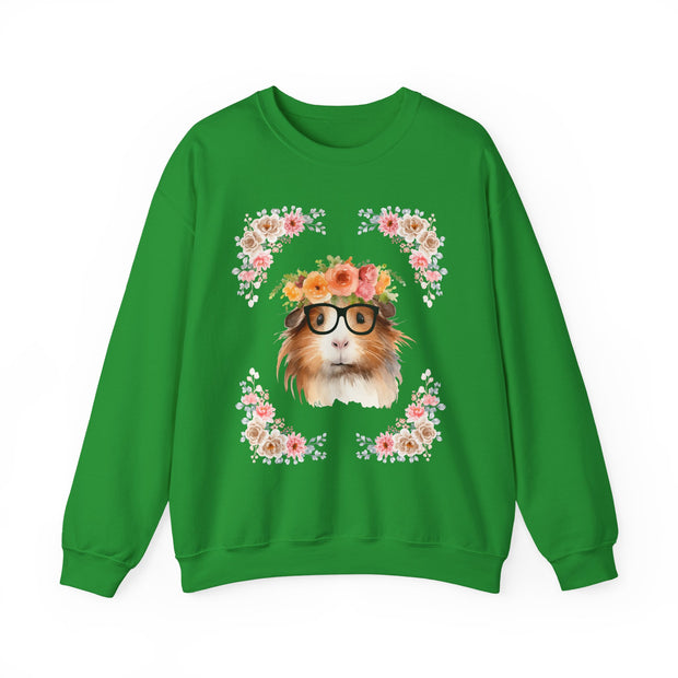 Geeky Goddess Guinea Pig Unisex Crewneck Sweatshirt