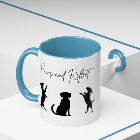 'Paws and Reflect' Dogs Accent Coffee Mug