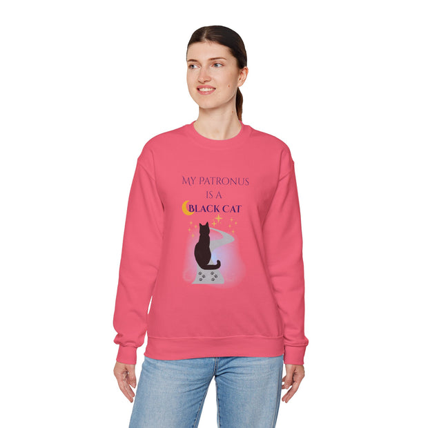 'My Patronus Is A Black Cat' Unisex Crewneck Sweatshirt