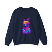 Neon Labrador Reindeer Sweater Sweatshirt | Colorful Dog Christmas Crewneck