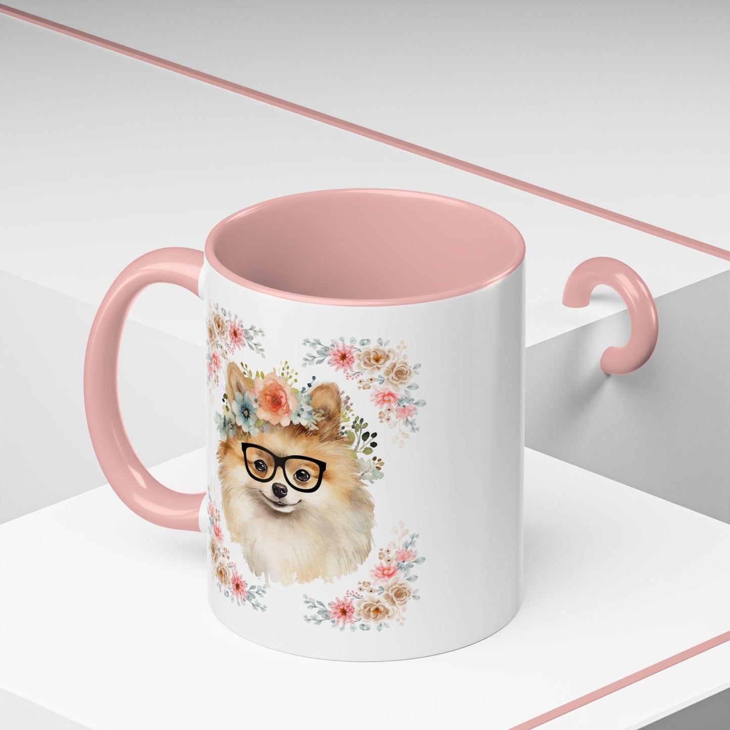 Geeky Goddess Pomeranian Accent Coffee Mug