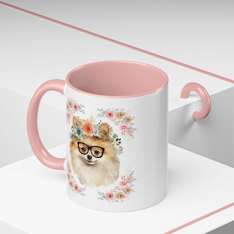 Geeky Goddess Pomeranian Accent Coffee Mug
