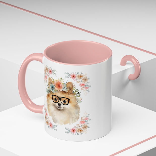 Geeky Goddess Pomeranian Accent Coffee Mug