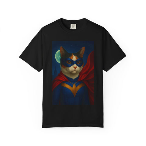 Superhero Tri-Colored Cat Unisex T-shirt