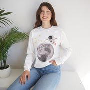 Astronaut Flying To The Moon Unisex Crewneck Sweatshirt
