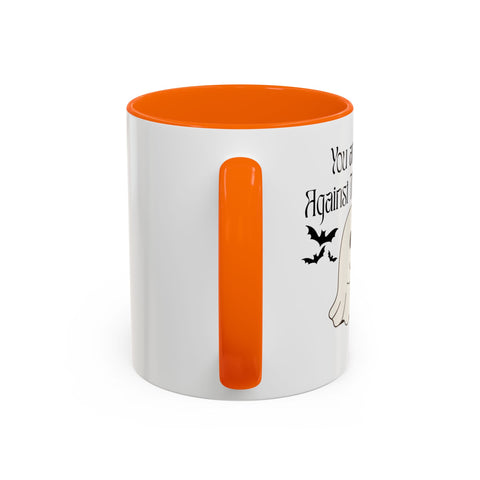 'You and Me Against The World' Accent Coffee Mug