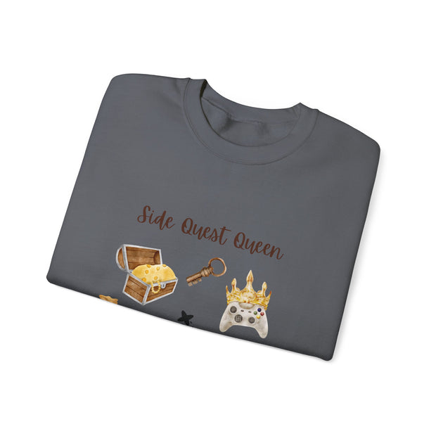'Side Quest Queen' Unisex Crewneck Sweatshirt