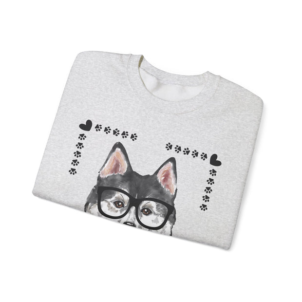 Geeky Good Siberian Husky Unisex Crewneck Sweatshirt